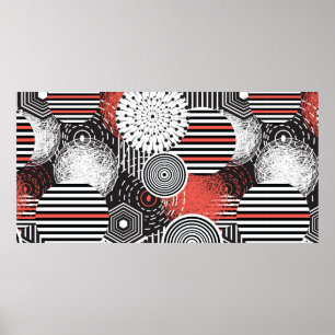 Grafik vintage and illustration with abstract poster