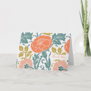 Grafik-Vintage Blume - Art & Text Dankeskarte