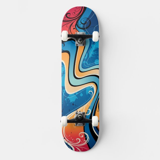 Grafikdesign 17-Skateboard Skateboard (Vorderseite)
