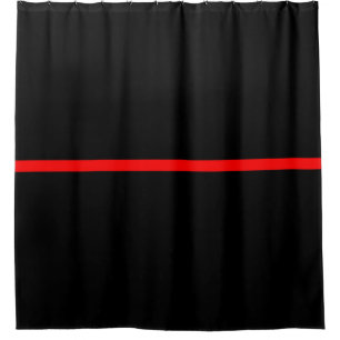 Grafikdesign auf Symbolischer Thin Red Line Duschvorhang