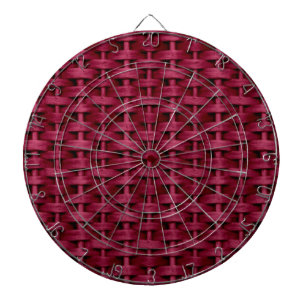 Grafikdesign aus roter Weide Dartscheibe
