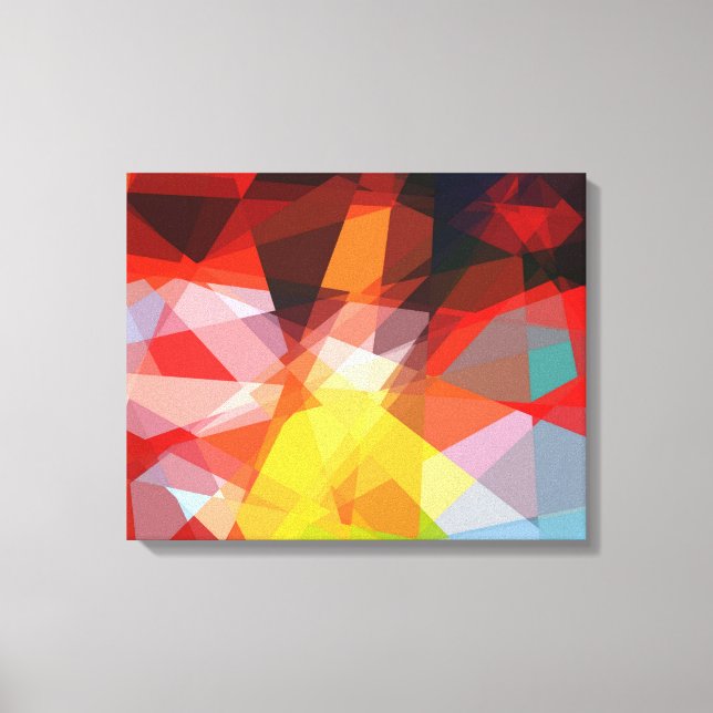 Grafikdesign Cubism Art Leinwanddruck (Vorderseite)