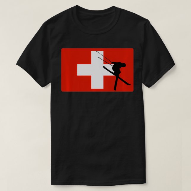 Grafikdesign der Skipiste T-Shirt (Design vorne)