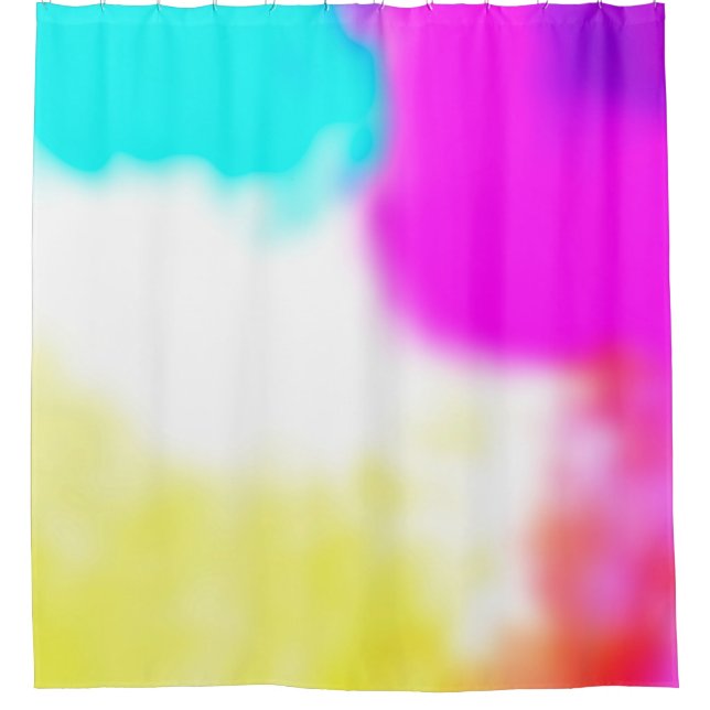Grafikdesign digitaler Weichzeichner Textur Duschvorhang (Vorderseite)
