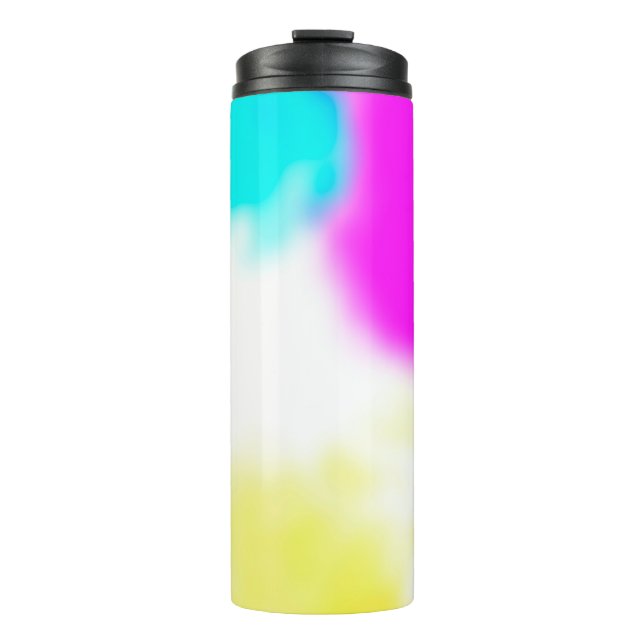 Grafikdesign digitaler Weichzeichner Textur Thermosbecher (Vorderseite)