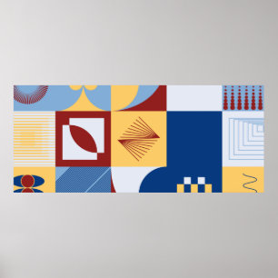 Grafikdesign eines digitalen Kunstwerks mit einfac Poster