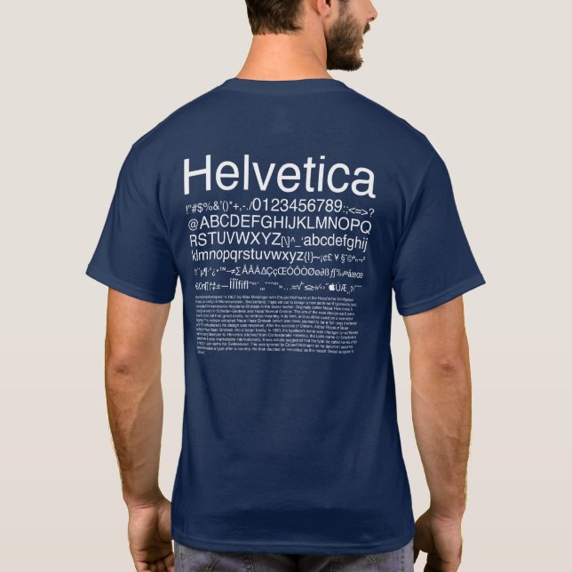 Grafikdesign_Helvetica_02 T-Shirt (Rückseite)