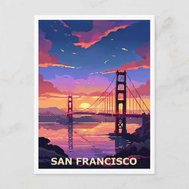 Grafikdesign in San Francisco Postkarte (Vorderseite)