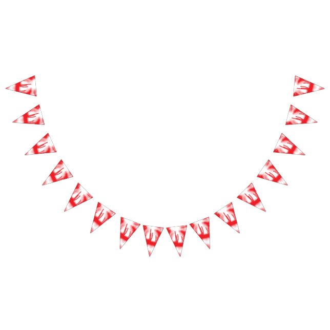 Grafikdesign mit fett rotem und orangefarbenem Des Wimpelkette (Alle)