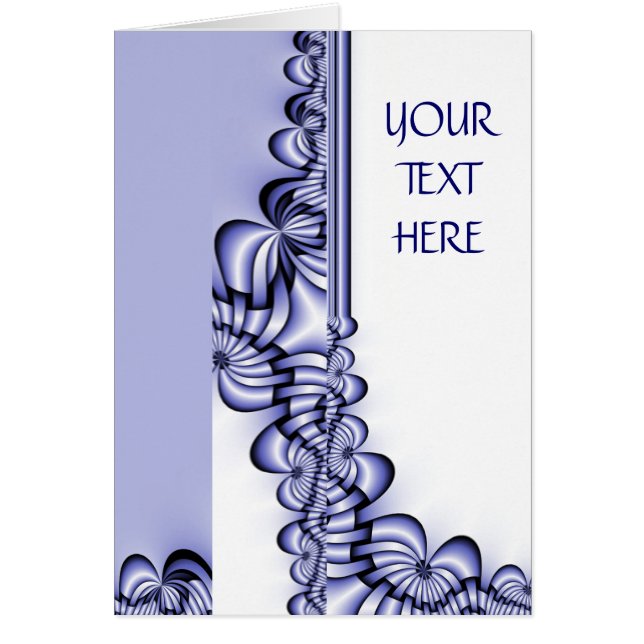 Grafikdesign-Muster - weiß blau + Ihr Text (Vorne)
