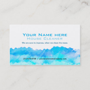 Grafikdesign-Reinigungs-Visitenkarten Visitenkarte