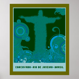 Grafikdesign von Corcovado Poster