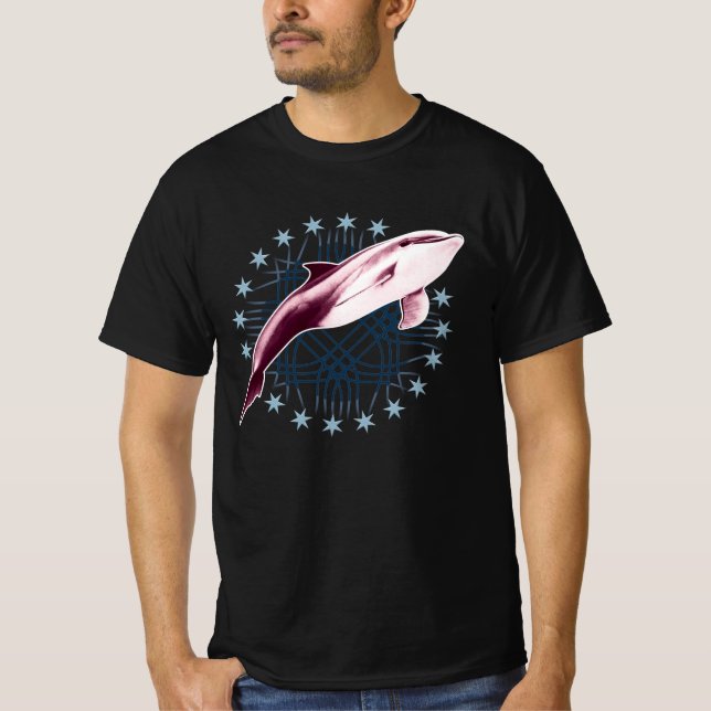 Grafikdesign von Dolphin Slick T-Shirt (Vorderseite)