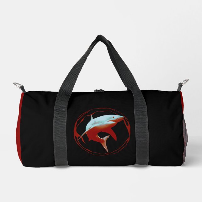 Grafikdesign von Great White Shark Duffle Bag (Vorderseite)