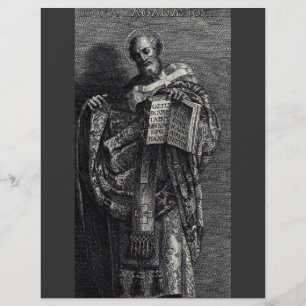 Grafikdesign zum Heiligen Athanasius von Alexandri Flyer