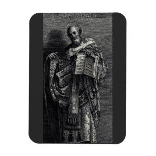 Grafikdesign zum Heiligen Athanasius von Alexandri Magnet