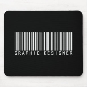 Grafikdesigner-Bar-Code Mousepad