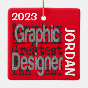 Grafikdesigner Extraordinaire CUSTOM Keramikornament