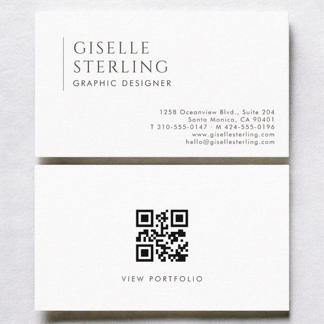 Grafikdesigner Moderne professionelle QR-Code Visitenkarte (Von Creator hochgeladen)
