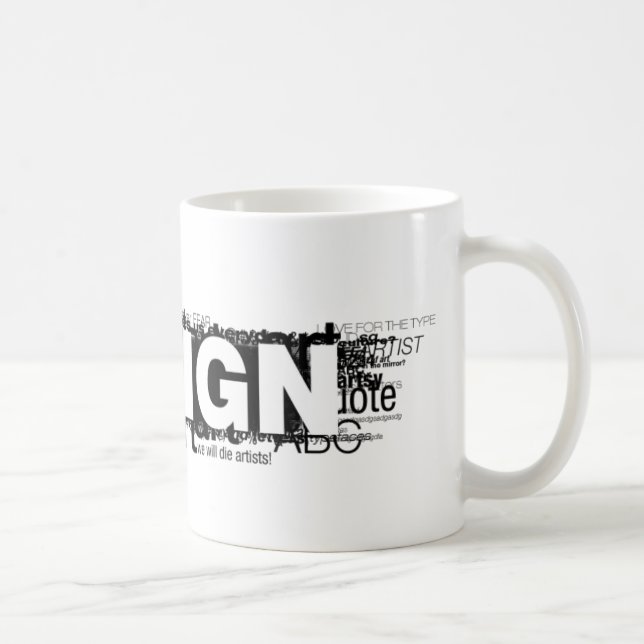 Grafikdesigner-Tasse Kaffeetasse (Rechts)