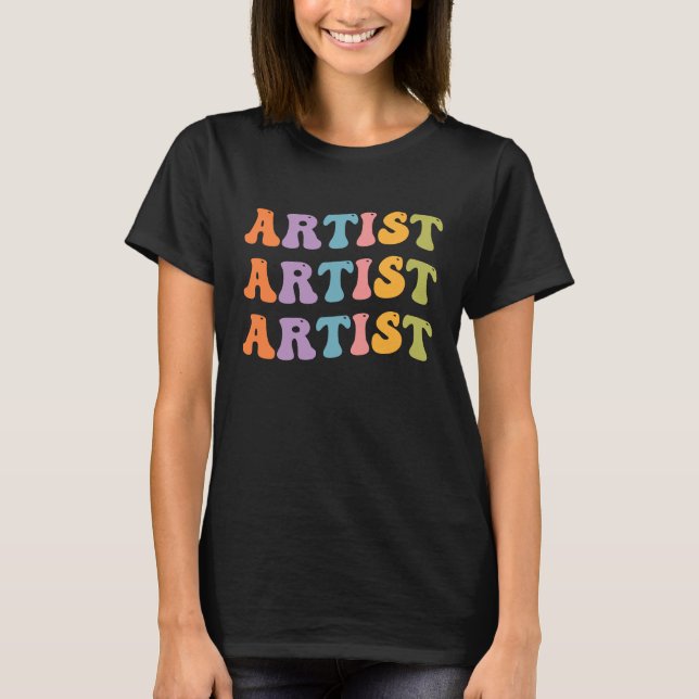 Grafikdesigner von Painter Artis T-Shirt (Vorderseite)
