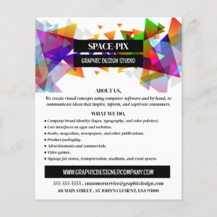 Grafikdreieck-Design, Grafikdesign-Werbung Flyer