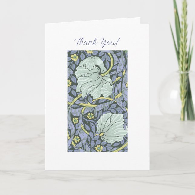 Grafiken und Blume Dankeskarte (Vorderseite)