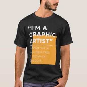 Grafiker geben nicht ermüdete Pause auf, wenn sie T-Shirt
