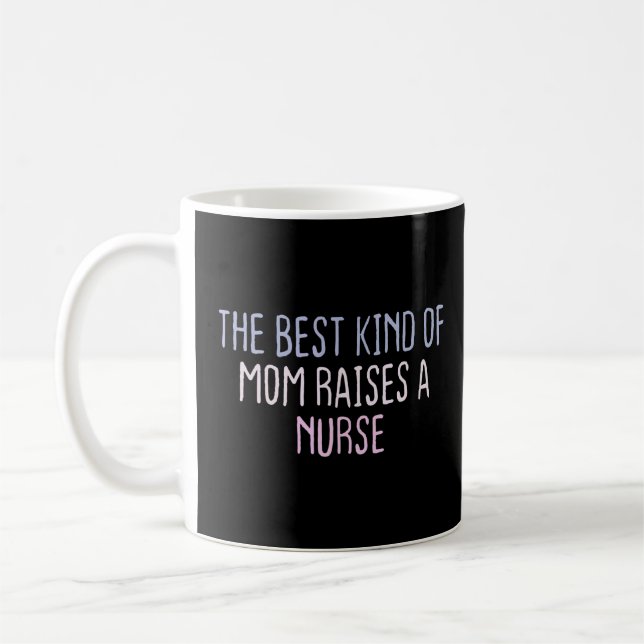 Grafikfarbenes Sprichwort Die beste Mama erhöht Kaffeetasse (Links)