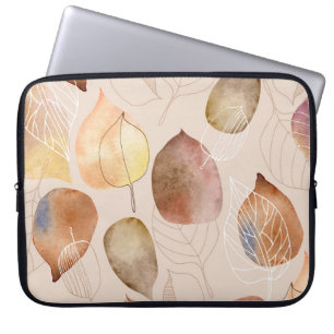 Grafikfarbenleaf-Autumn Design Laptopschutzhülle