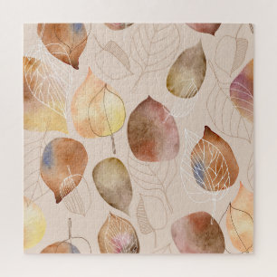 Grafikfarbenleaf-Autumn Design Puzzle