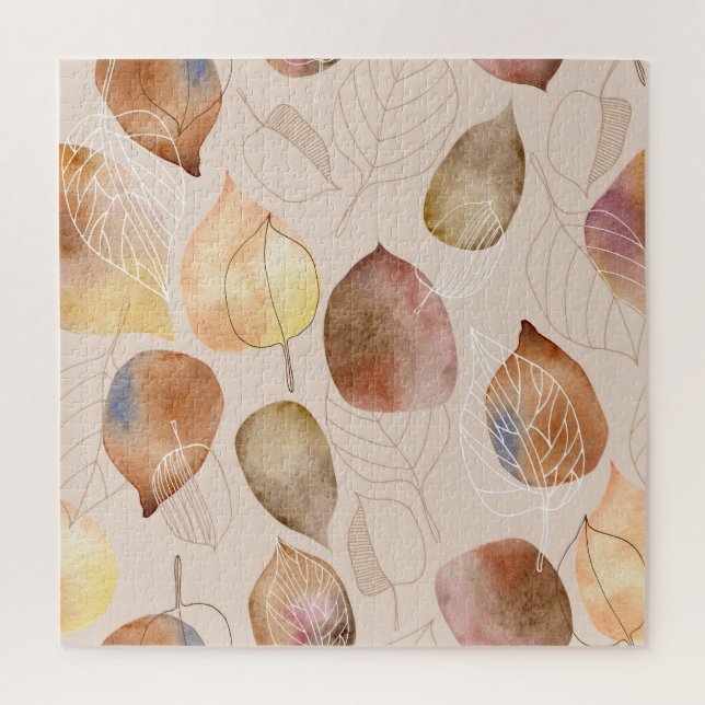 Grafikfarbenleaf-Autumn Design Puzzle (Vertikal)