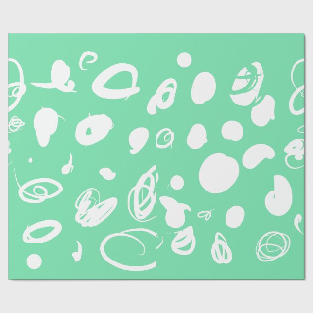 Grafikfleckenpapier Geschenkpapier (Saum)