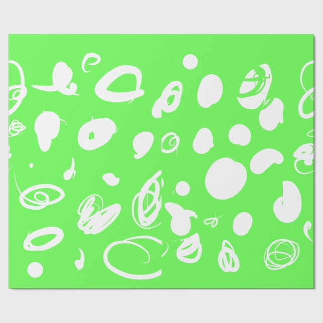 Grafikfleckenpapier Geschenkpapier (Saum)