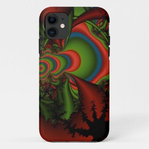 Grafikgehäuse in Rot-Grün und Blau-Fraktal Case-Mate iPhone Hülle