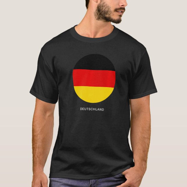 Grafikkamera mit der deutschen Flagge T-Shirt (Vorderseite)