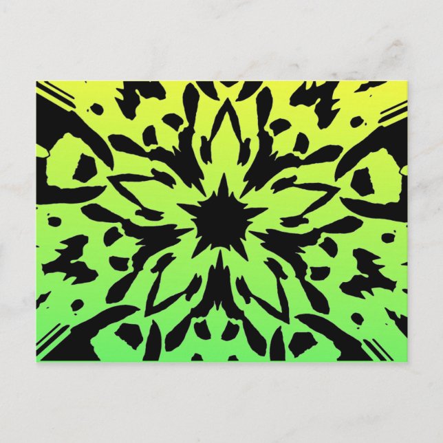 Grafikkarte Blume Postkarte (Vorderseite)