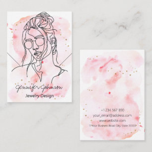 Grafikkarte für das Aquarellbild Visitenkarte