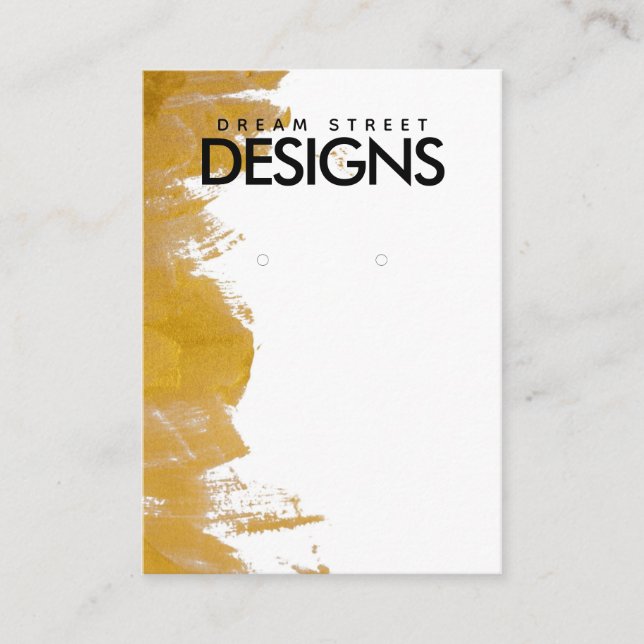 Grafikkarte für den Spritzer mit Goldfarbe Visitenkarte (Vorderseite)