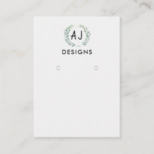 Grafikkarte für die farbige Blumenbemalung mit Ohr Visitenkarte