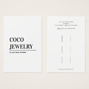 Grafikkarte für Minimalistische Haarklammern