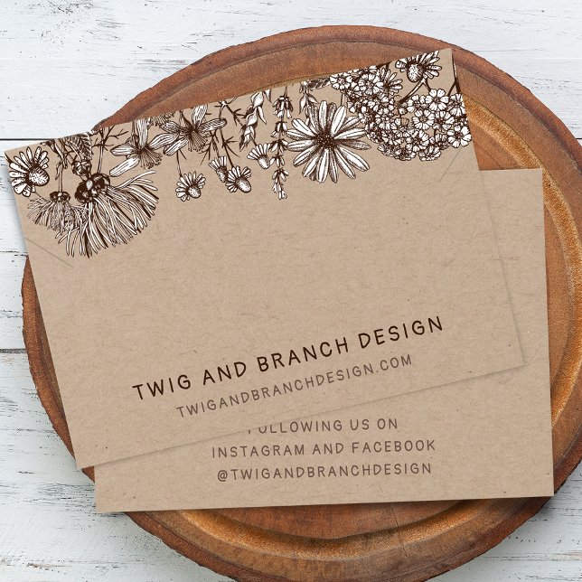 Grafikkarte für "Wilde Blume" (Necklace Bracelet D (Wild Flowers Necklace Bracelet Display Card)