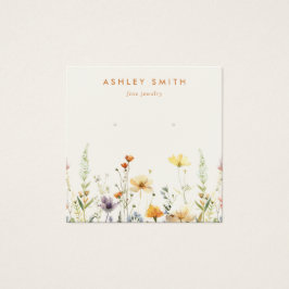 Grafikkarte mit rustikaler Wildblume