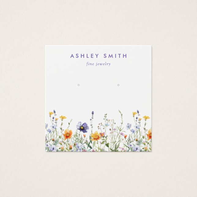 Grafikkarte mit Wildblume (Vorderseite)