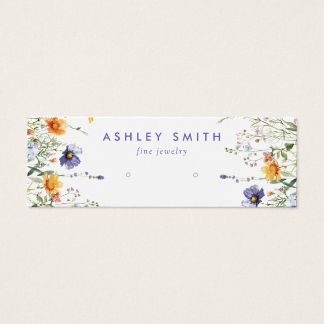 Grafikkarte mit Wildblume (Vorderseite)