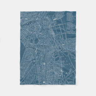 Grafikkarte von Boston Fleecedecke