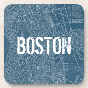 Grafikkarte von Boston Getränkeuntersetzer