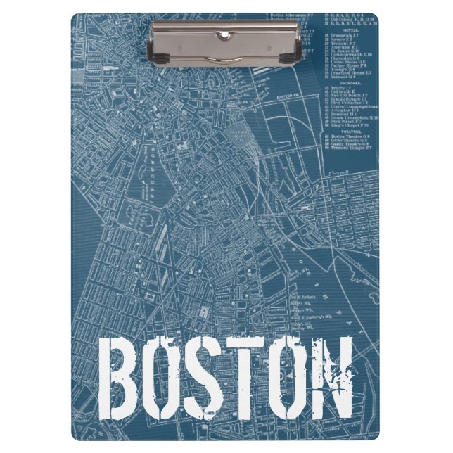 Grafikkarte von Boston Klemmbrett (Vorderseite)