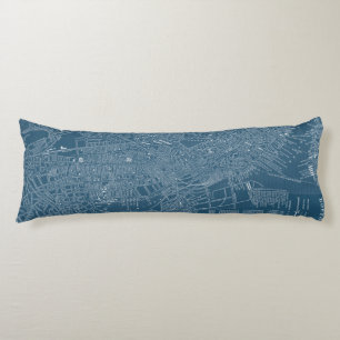 Grafikkarte von Boston Seitenschläferkissen