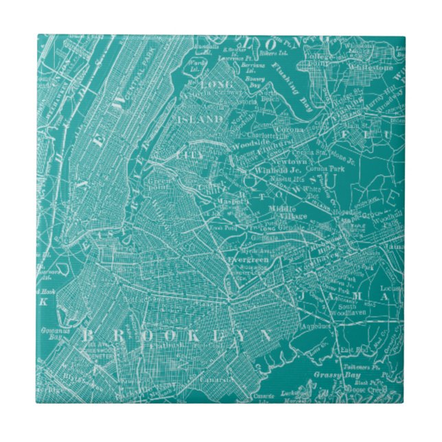 Grafikkarte von New York Fliese (Vorderseite)